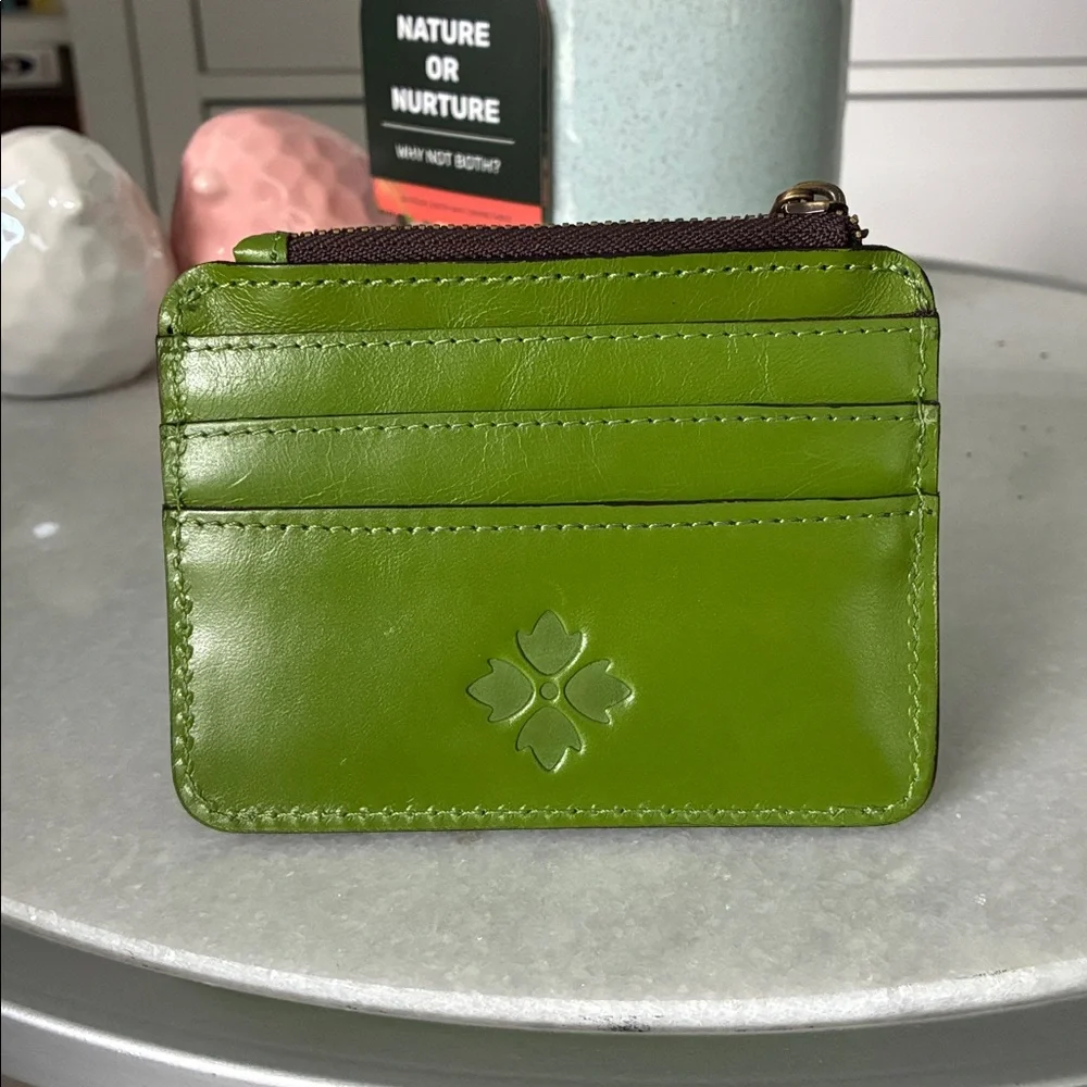 Patricia Nash Cassis Card Case Foliage Green - Picture 2 of 3